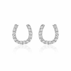horseshoe post earrings