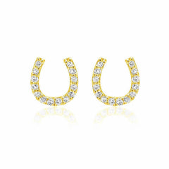 horseshoe post earrings