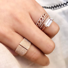 double row diamond ring 