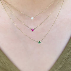 birthstone necklaces