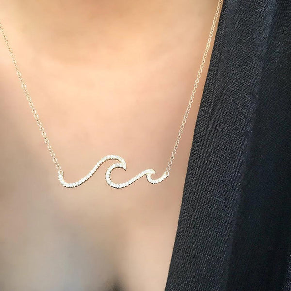 Wave Necklace | Aloha Collection | Liven Fine Jewelry – Liven Company