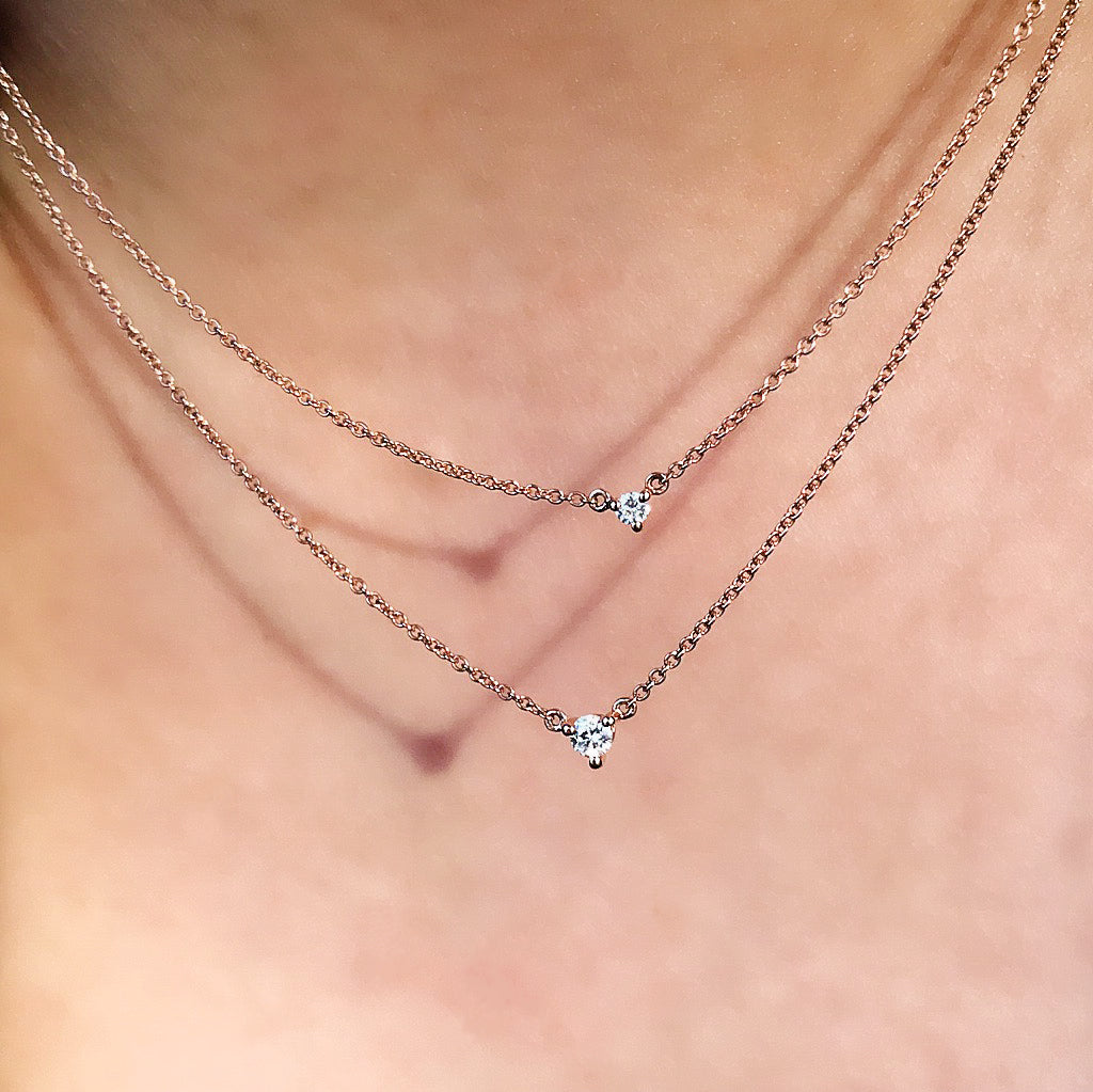 Liven Co Padlock Diamond Necklace
