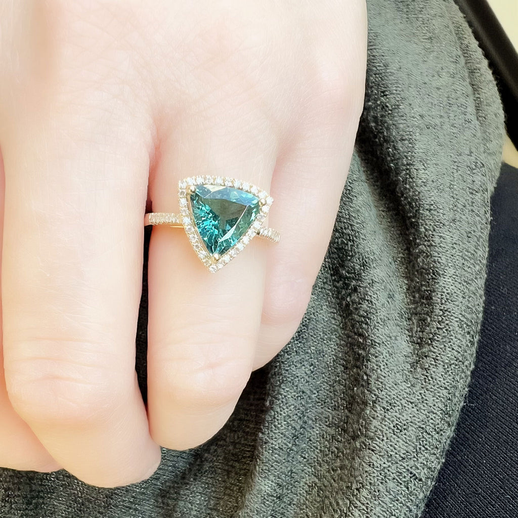 One of a Kind Tourmaline Ring Unique Stone Ring Liven Co