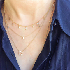 Quadra Cascade diamond necklace