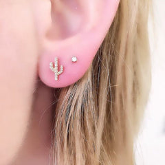 cactus and prong on ear