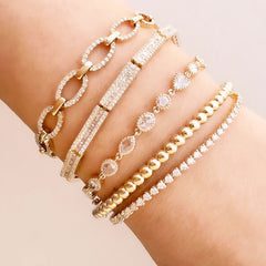 Gorgeous ostentatious bracelet stack