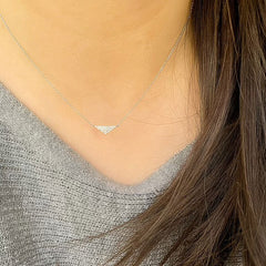 small triangle necklace