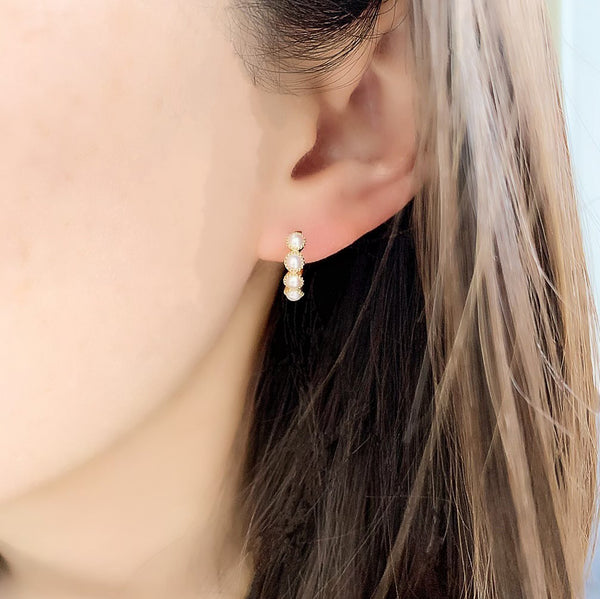 ★人氣★LOVE ME MONSTER★Gold Ball & Pearl Earrings MUSINSA | LOVE ME MONSTER Gold Ball & Pearl Earrings