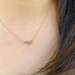 two-tone snake necklace