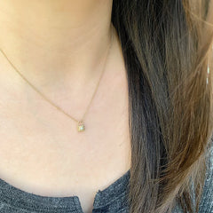 baguette diamond padlock necklace