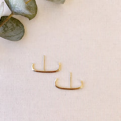 lobe line earrings