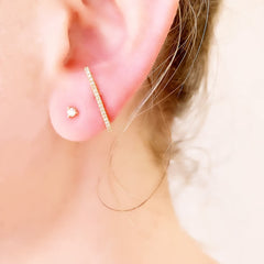 lobe line earrings