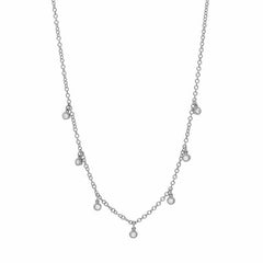 diamond cascade necklace