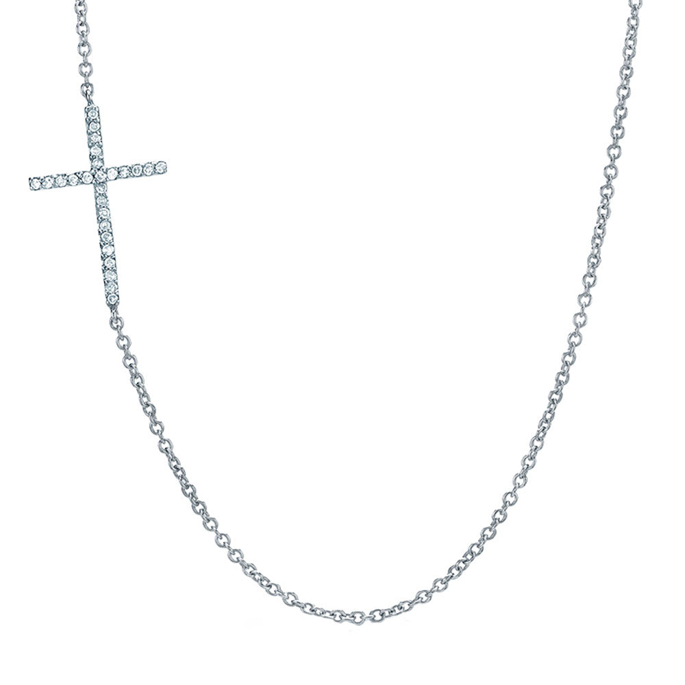 Helzberg 1/ ct. tw. Diamond Cross Pendant in 10K Rose Gold | Mall of  America®