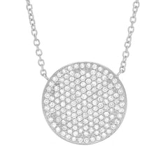 15mm diamond pave necklace