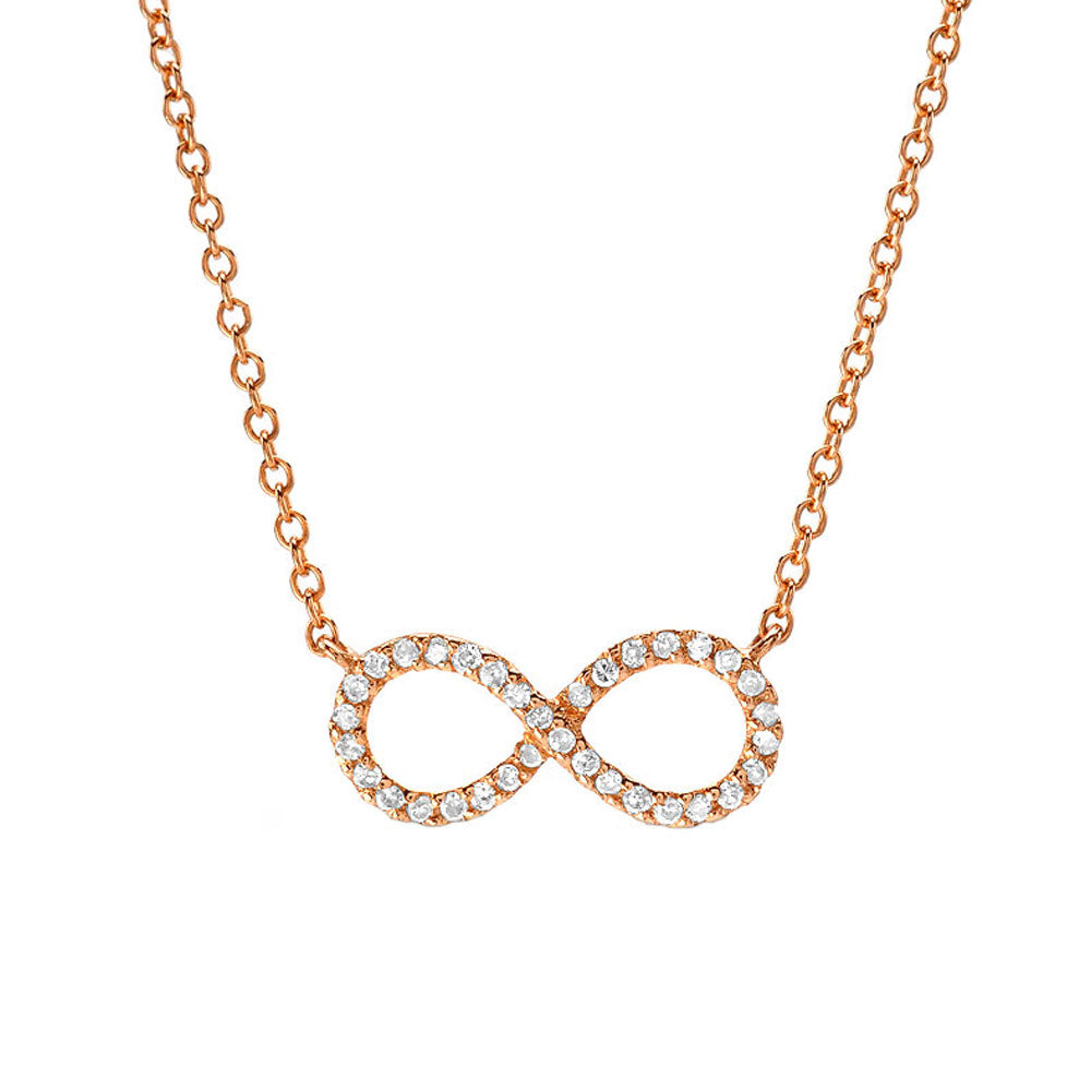 Mini infinity hotsell necklace