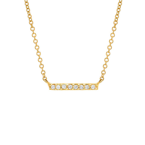Petite Diamond Bar Necklace