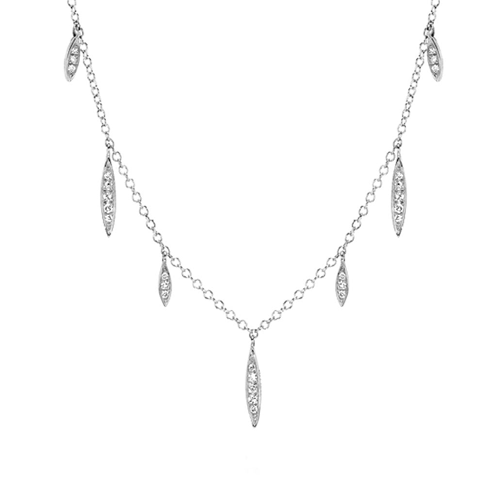 Cascade Pendant, Silver Pendant Necklace Contemporary