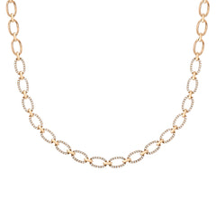 stylized chain necklace