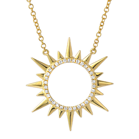 Starburst Circle Necklace