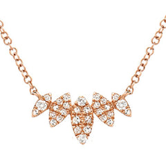 five marquise shape arch necklace