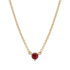 ruby birthstone necklace