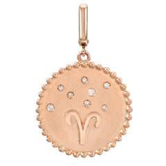 Zodiac Talisman Disc Clip Charm