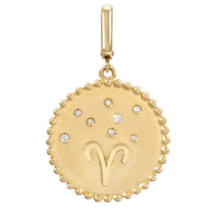 Zodiac Talisman Disc Clip Charm