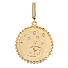 Zodiac Talisman Disc Clip Charm