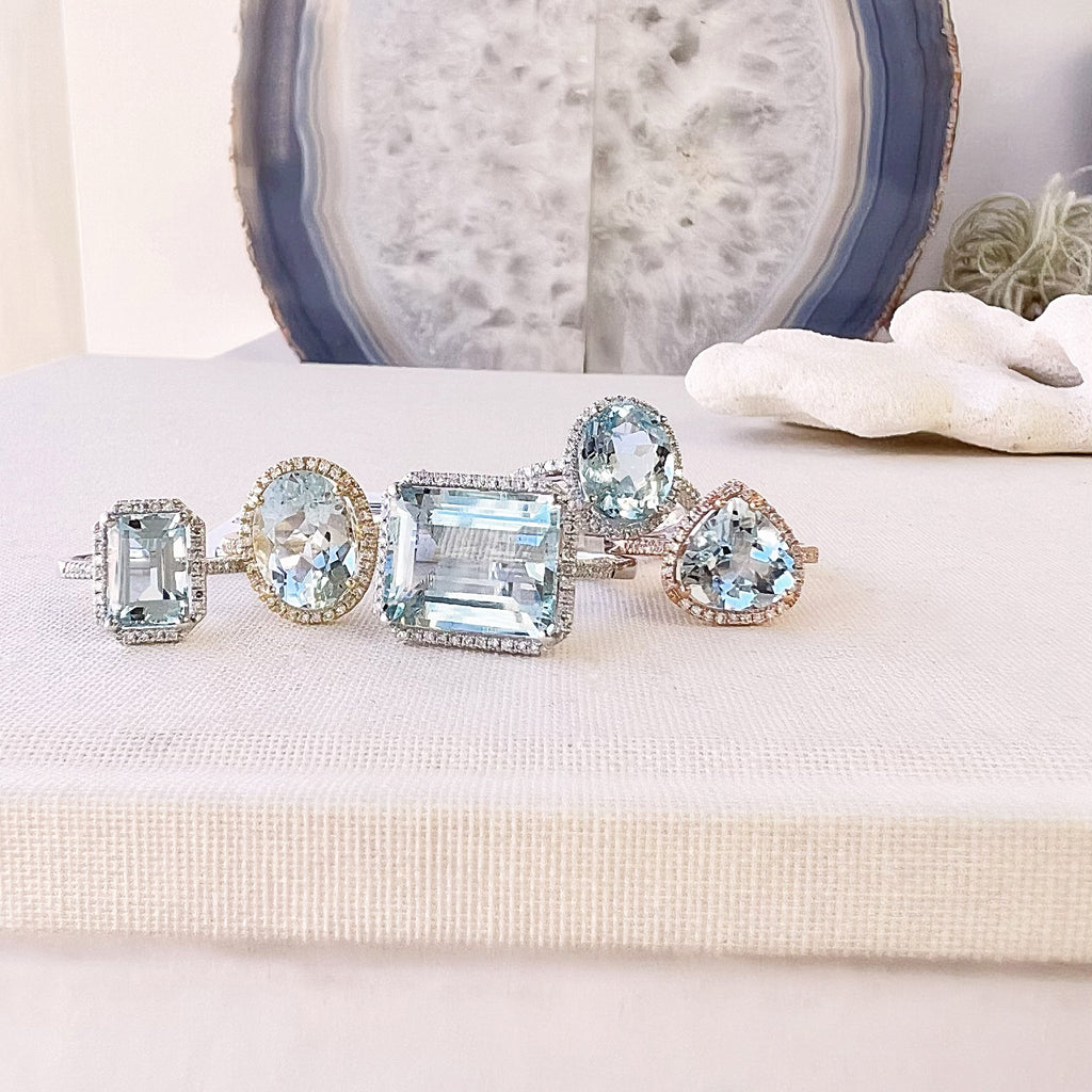 Santa Maria Aquamarine and Diamond Cocktail Ring - Gregory Jewellers