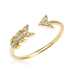 open arrow ring