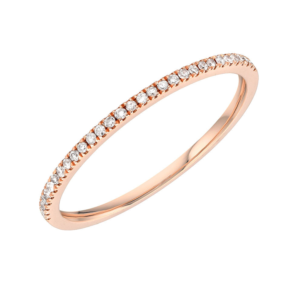 Thin Diamond Halfway Band Liven Gold and Diamond Wedding Rings Liven Company