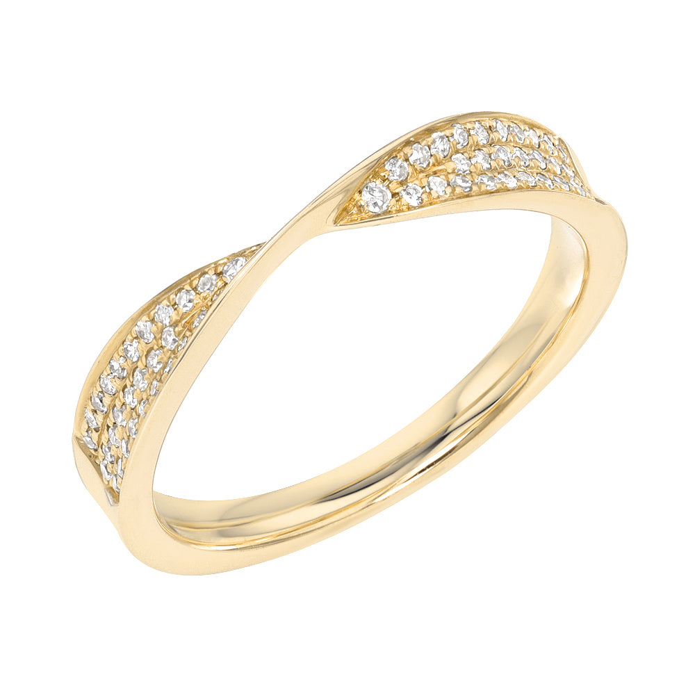 Pave twist ring on sale