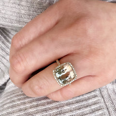 stunning candlelight colored one of a kind tourmaline ring