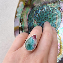 paraiba tourmlaine ring