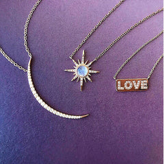 celestial love themed jewelry