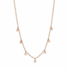 diamond cascade necklace